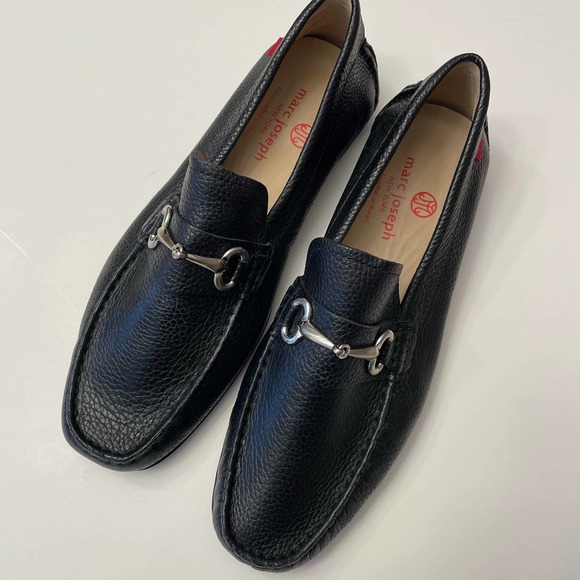 NWOT Marc Joesph New York Wall Street Bit Loafer Driving Shoe Size 9 Black main image 7